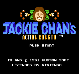 Jackie Chan's Action Kung Fu (Europe) Title Screen